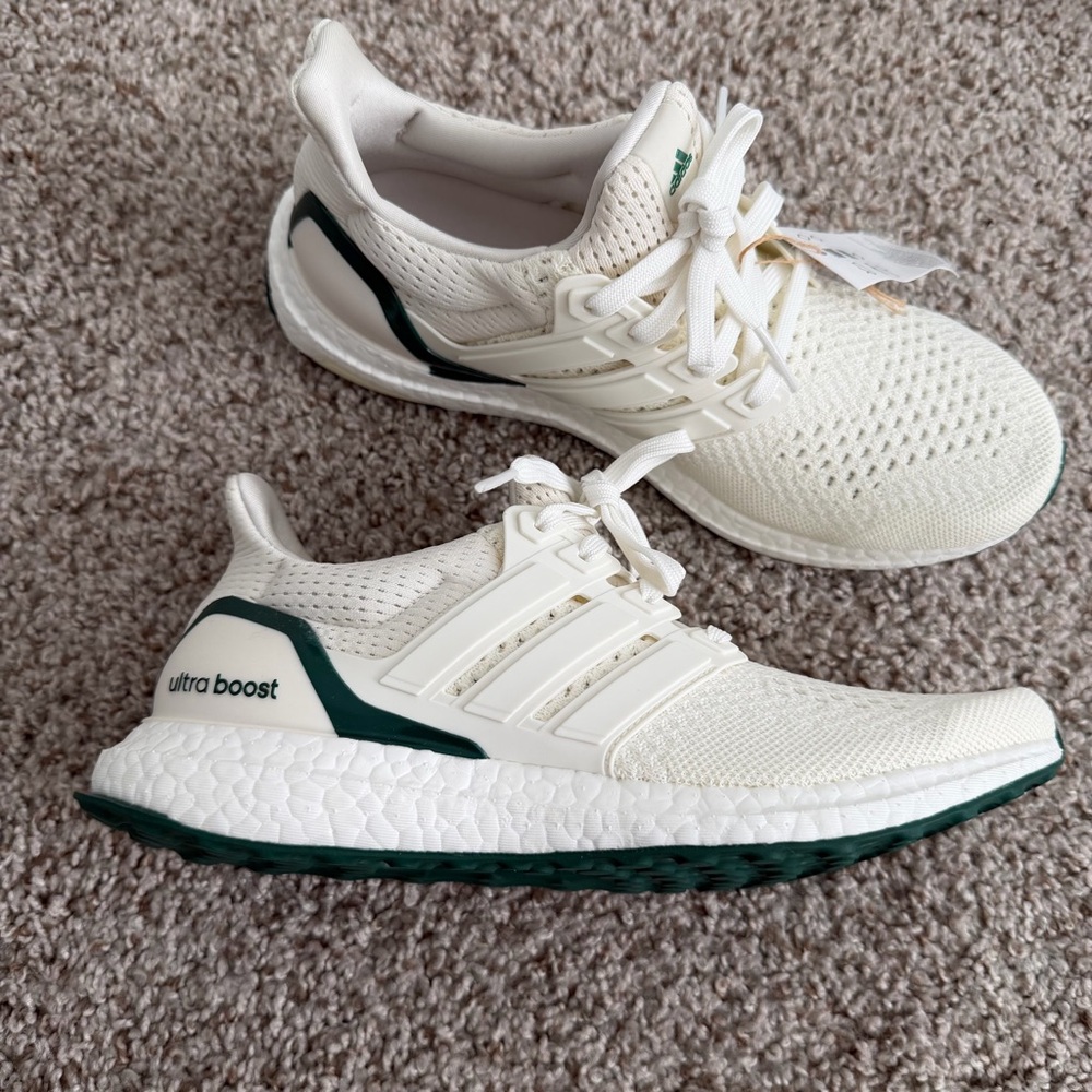 Adidas Ultraboost 1.0 DNA‎ Shoes Womens 7.5 Cloud White Green